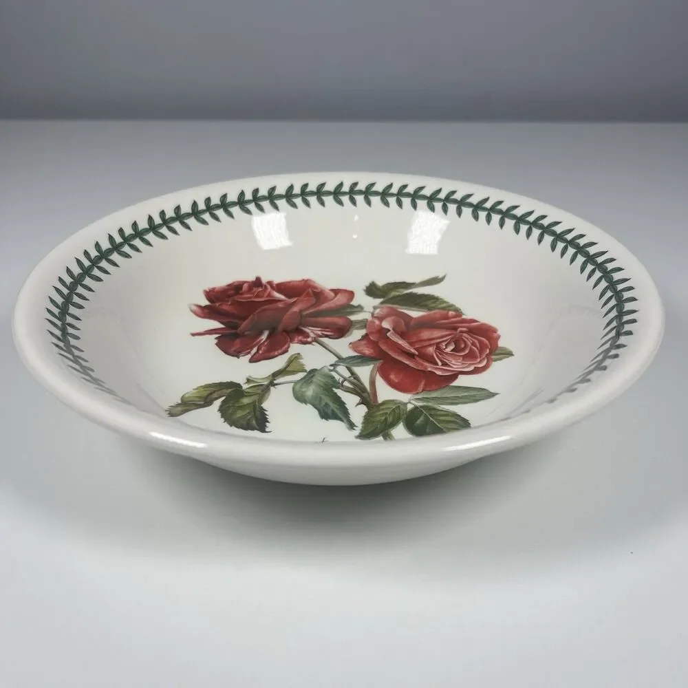 PORTMEIRION Botanic Roses FRAGRANT CLOUD 8.5”Soup/Pasta Bowl